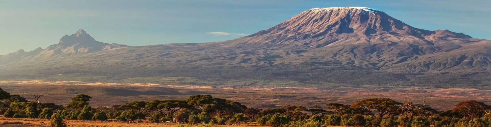 Panoramic view of Mount Kilimanjaro